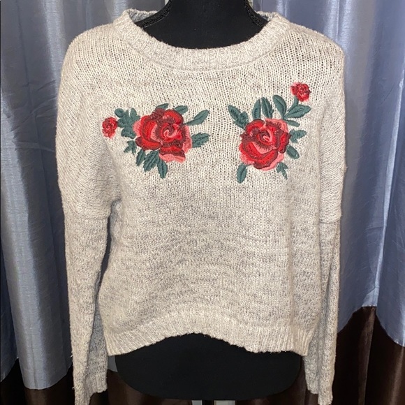Charlotte Russe Sweaters - Charlotte Russe Sweater with Flowers